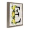 Stupell Industries Lemon & Bee E Letter Floater Framed Canvas Wall Art Design by Creatif Belle